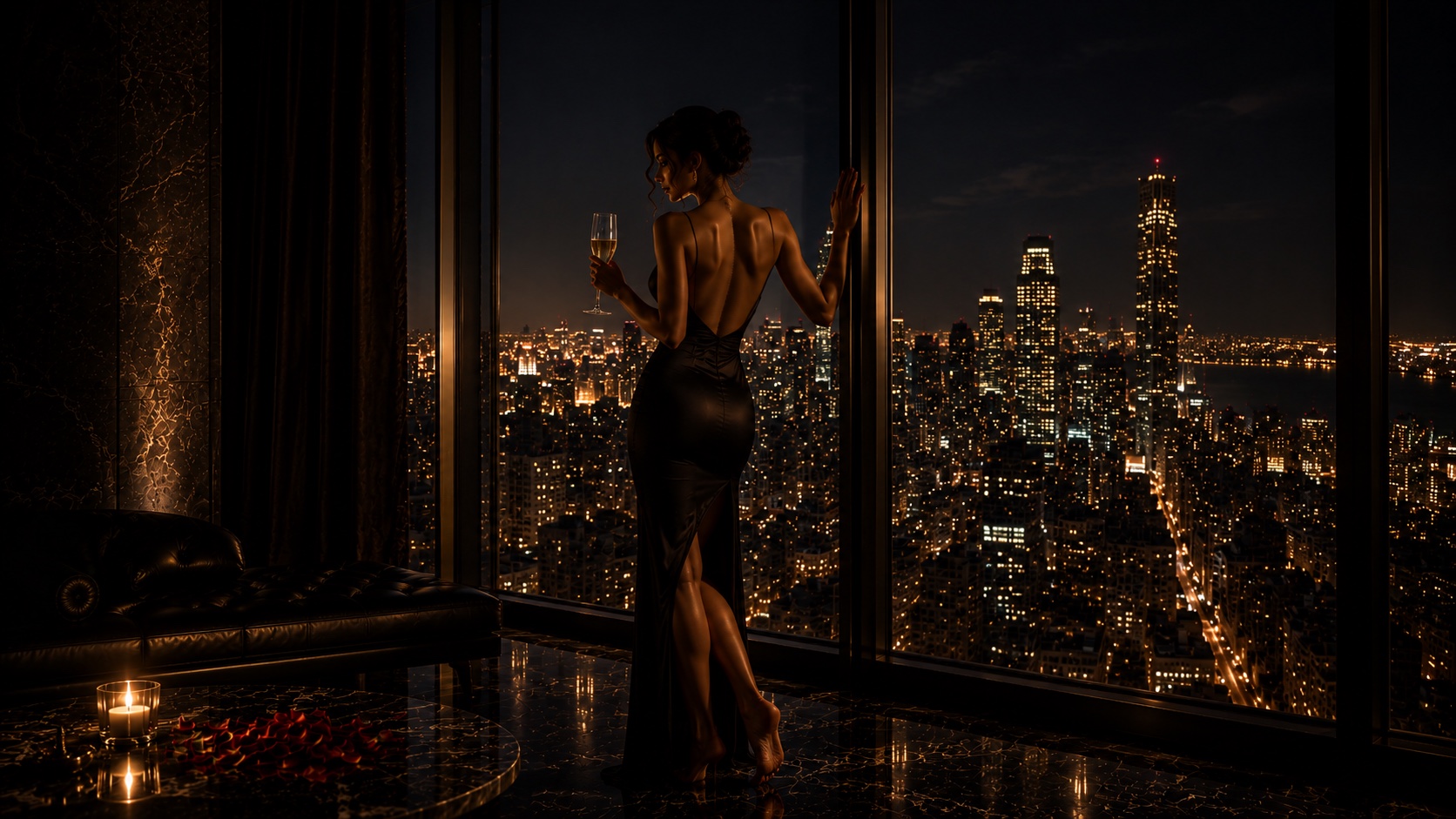 Luxury penthouse view